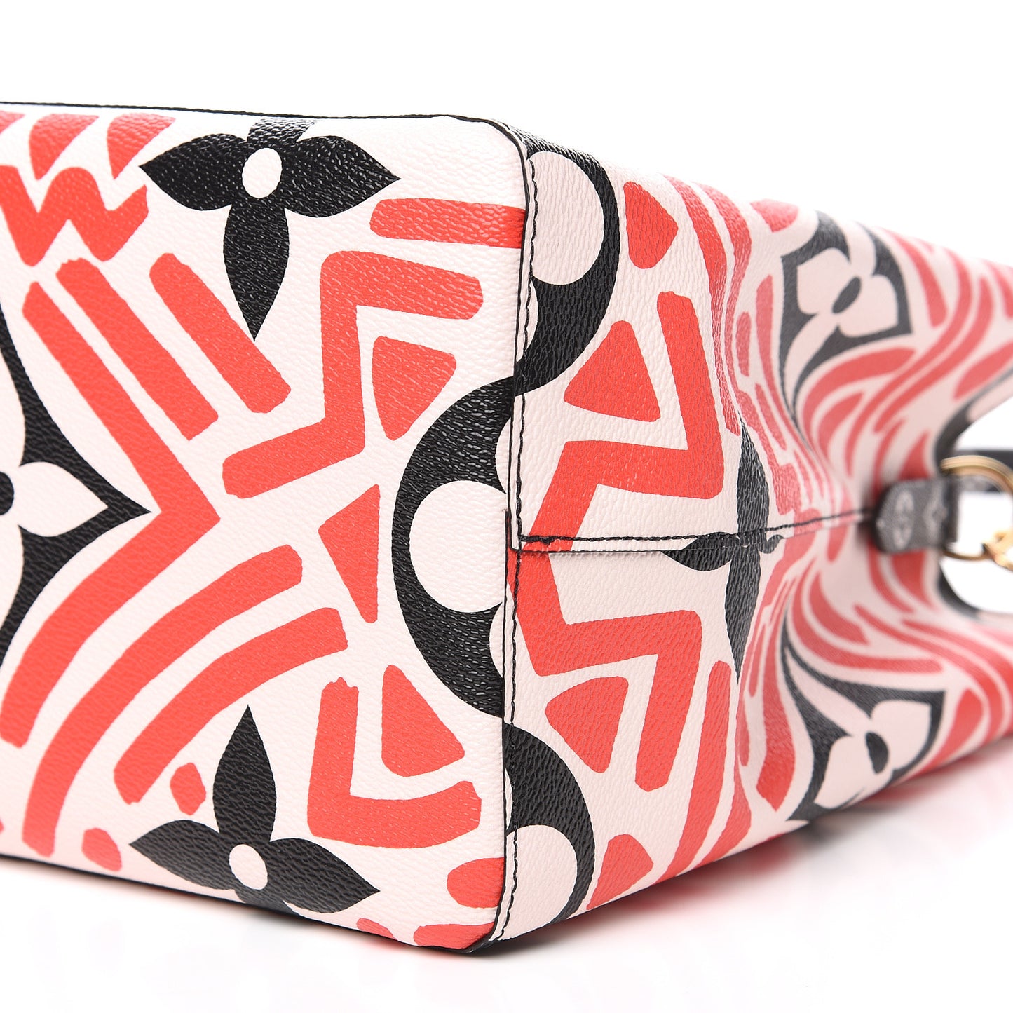Monogram Giant Crafty NeoNoe MM Creme Rouge Black