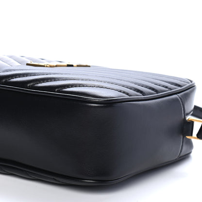 Saint Laurent Calfskin Matelasse Monogram Lou Camera Bag Black 9 of 10