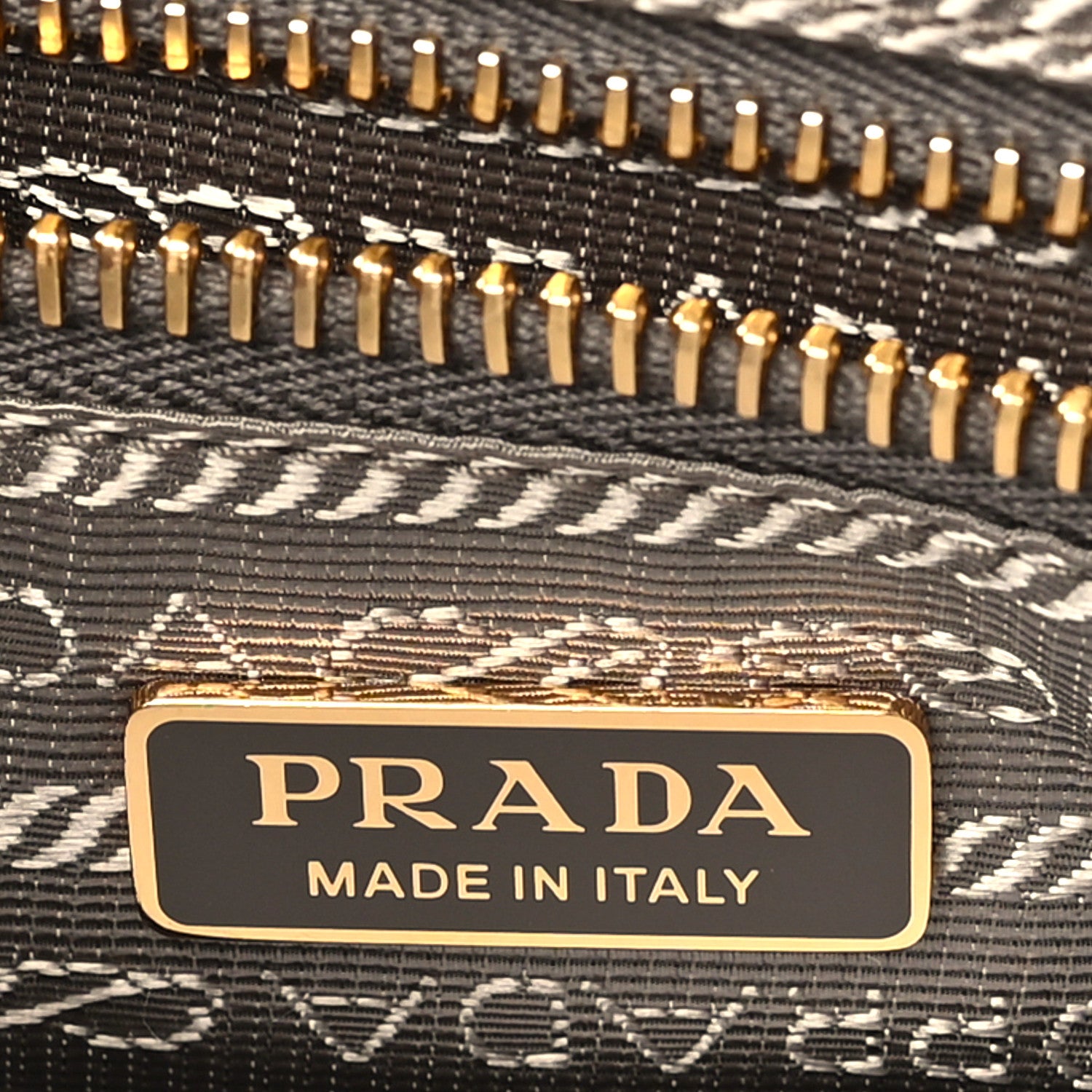 Prada Glossy Calfskin Triangle Medium Bonnie Shoulder Bag Pewter 6 of 10