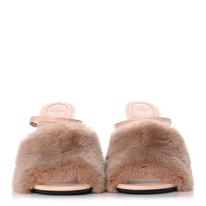 Fendi Mink Vitello Fendi First 95mm Slide Sandals 42 Pink 2 of 10