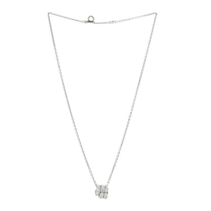 Bulgari 18K White Gold Diamond Serpenti Viper Pave Pendant Necklace 2 of 7