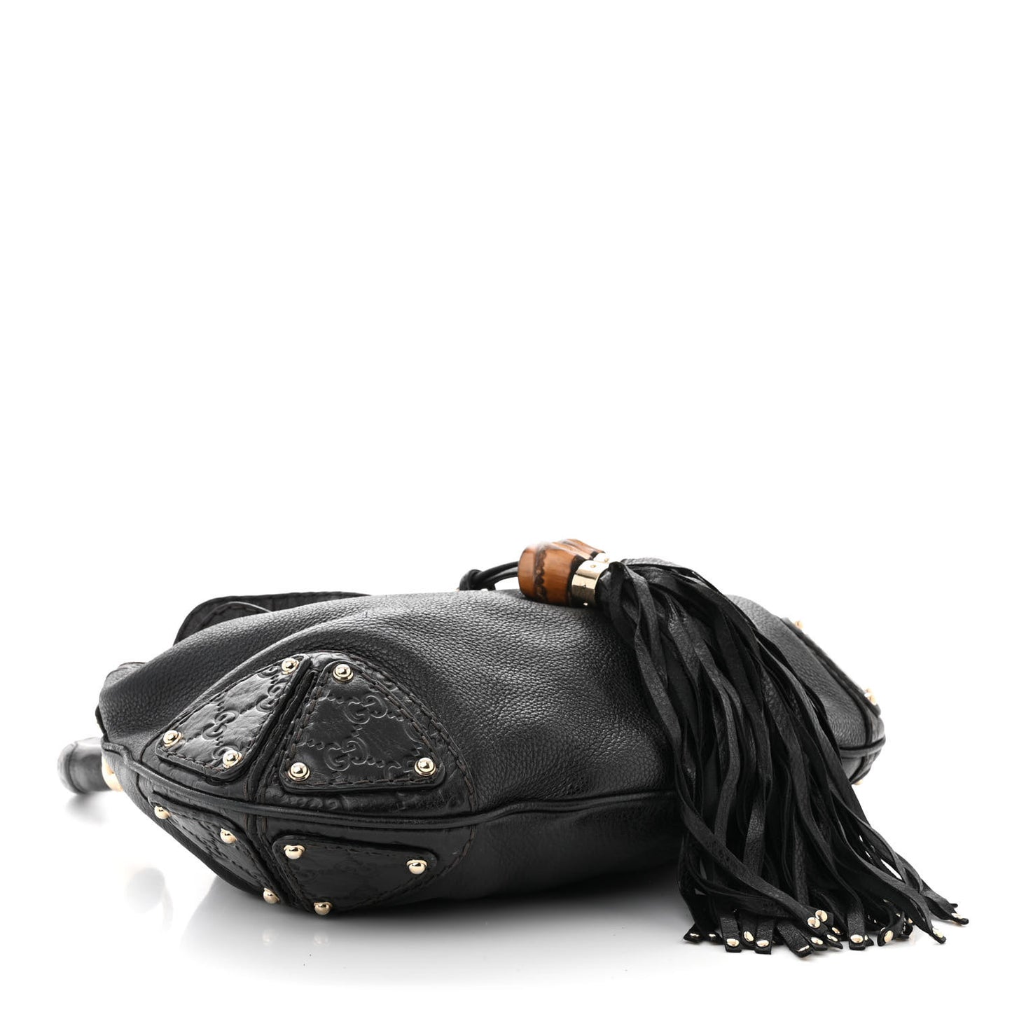 Calfskin Medium Indy Top Handle Hobo Black