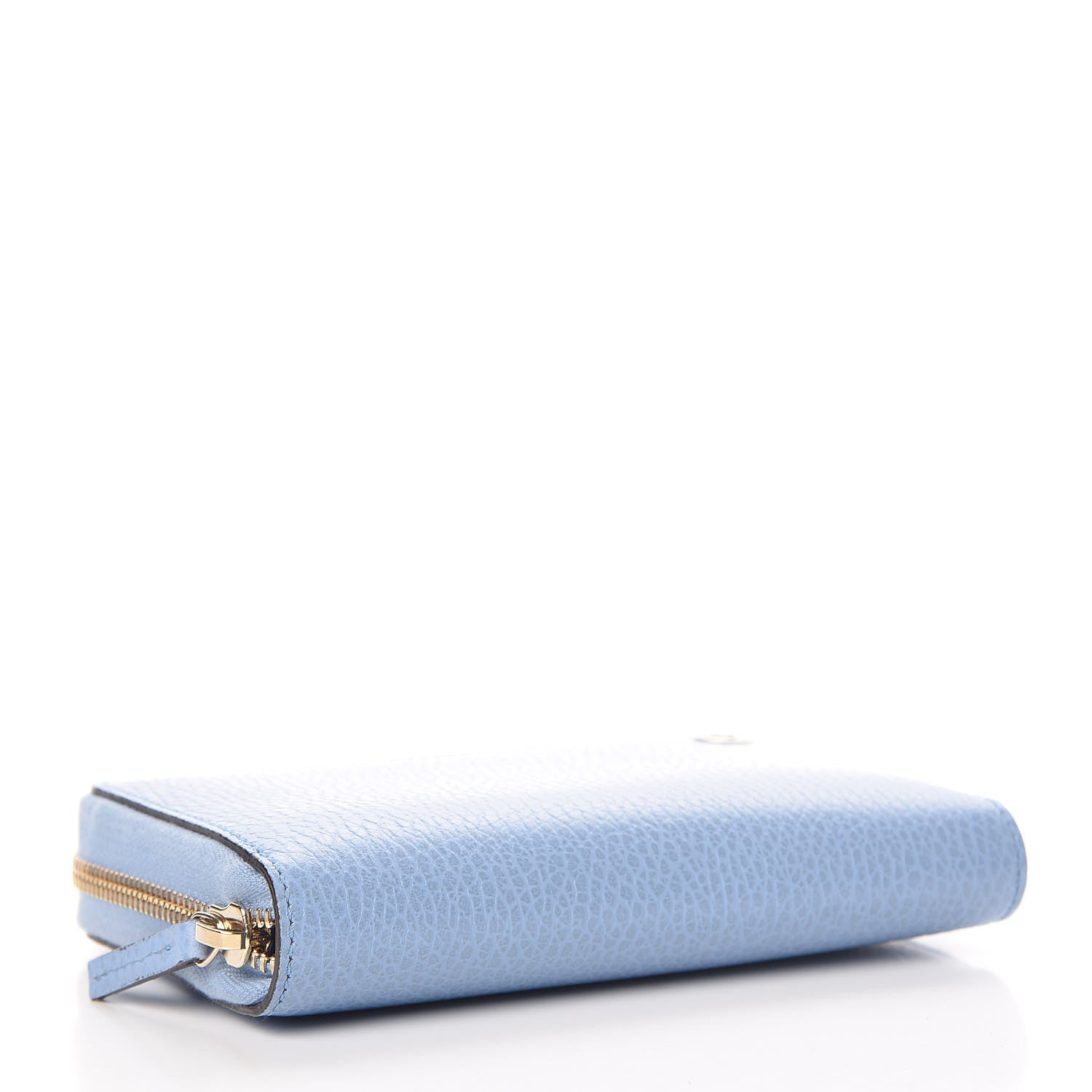 Gucci Dollar Calfskin Medium GG Zip Around Wallet Mineral Blue 4 of 8