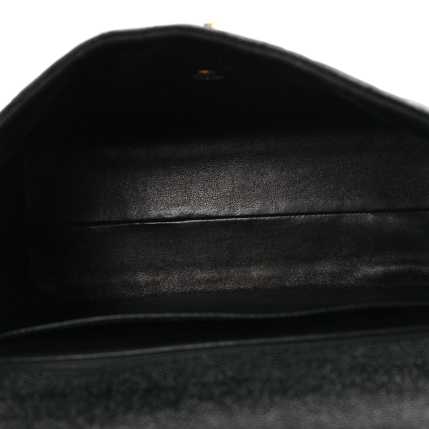 Caviar Quilted Jumbo Kelly Flap Black