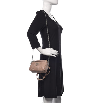 Prada Soft Calfskin Impunture Diagramme Belt Bag Cipria 2 of 11