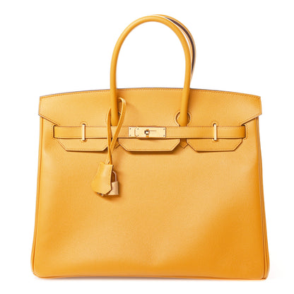 Hermes Epsom Birkin 35 Jaune Ambre 1 of 11