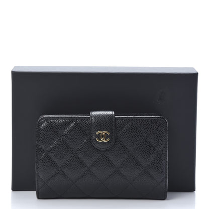 Chanel Caviar Quilted CC French Wallet Black 12 of 12