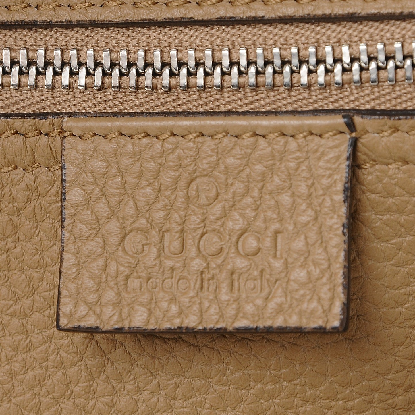 Soft Calfskin Medium Jackie Top Handle Bag Beige