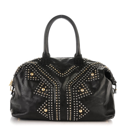 Saint Laurent Calfskin Studded Sac Y Rock Black 1 of 12