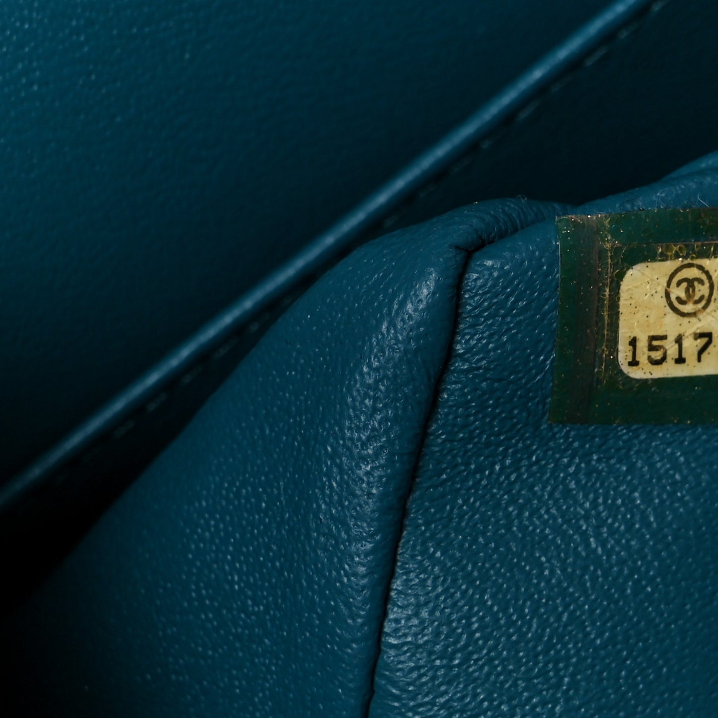 Lambskin Quilted Medium Double Flap Turquoise