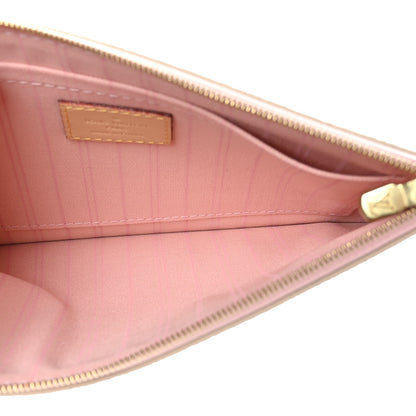 Louis Vuitton Damier Azur Neverfull MM GM Pochette Rose Ballerine 5 of 7