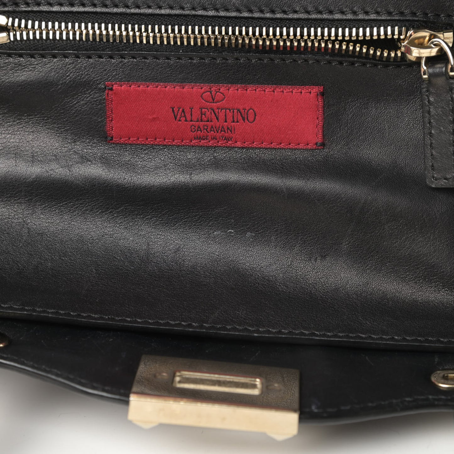 Vitello Small Rockstud Tote Black