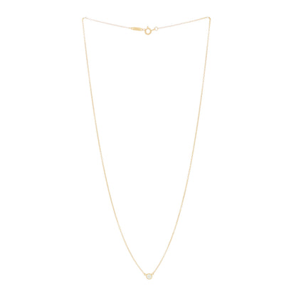 Tiffany 18K Yellow Gold Diamond .17ct Elsa Peretti Diamonds by the Yard Pendant Necklace 3 of 5