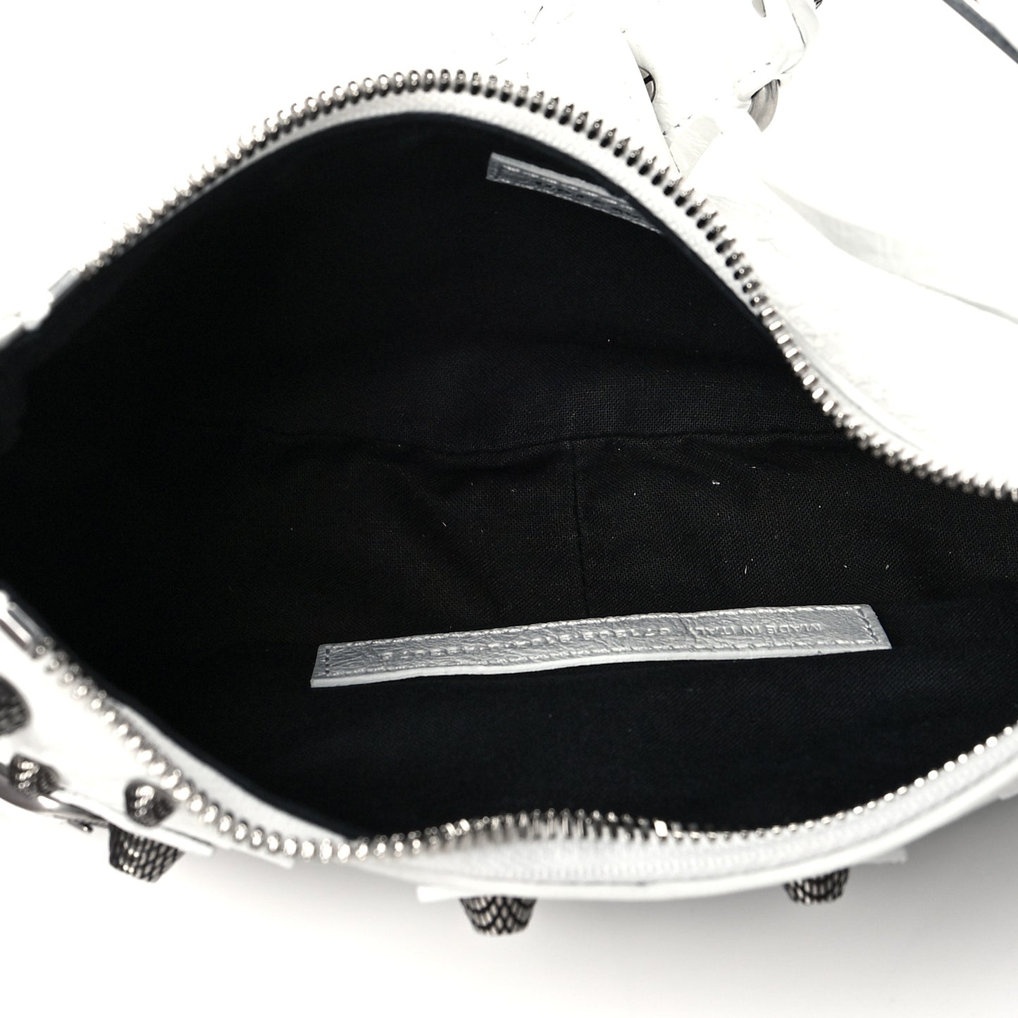 Agneau Arena Le Cagole Shoulder Bag XS Optic White