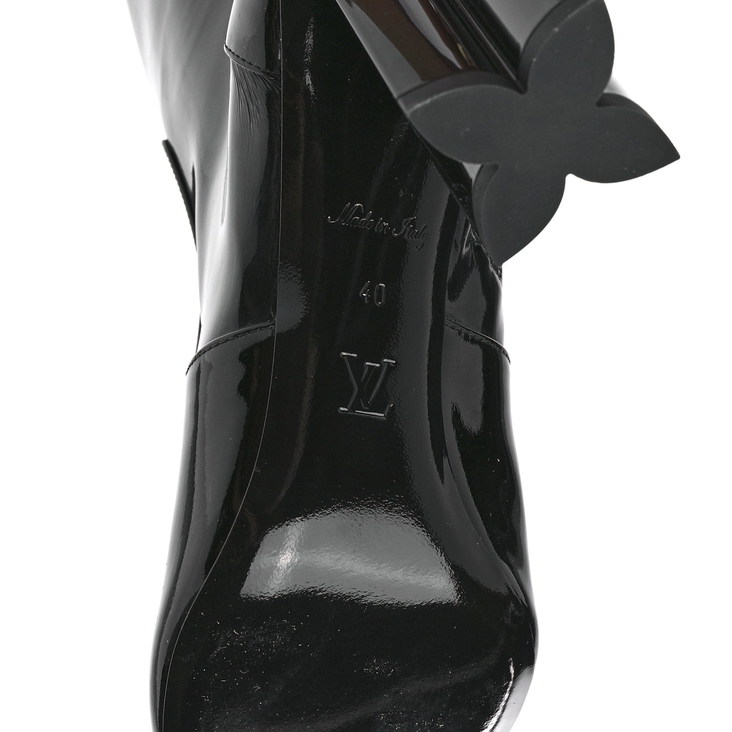 Louis Vuitton Patent Silhouette Ankle Boots 40 Black 6 of 9