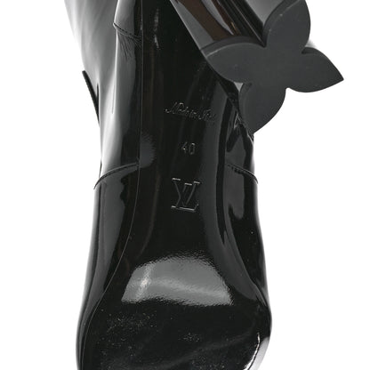 Louis Vuitton Patent Silhouette Ankle Boots 40 Black 6 of 9