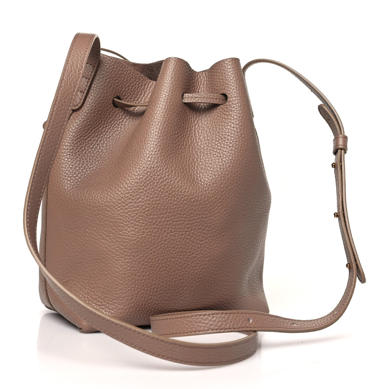 Mansur Gavriel Pebbled Calfskin Soft Mini Bucket Bag Biscotto 3 of 8