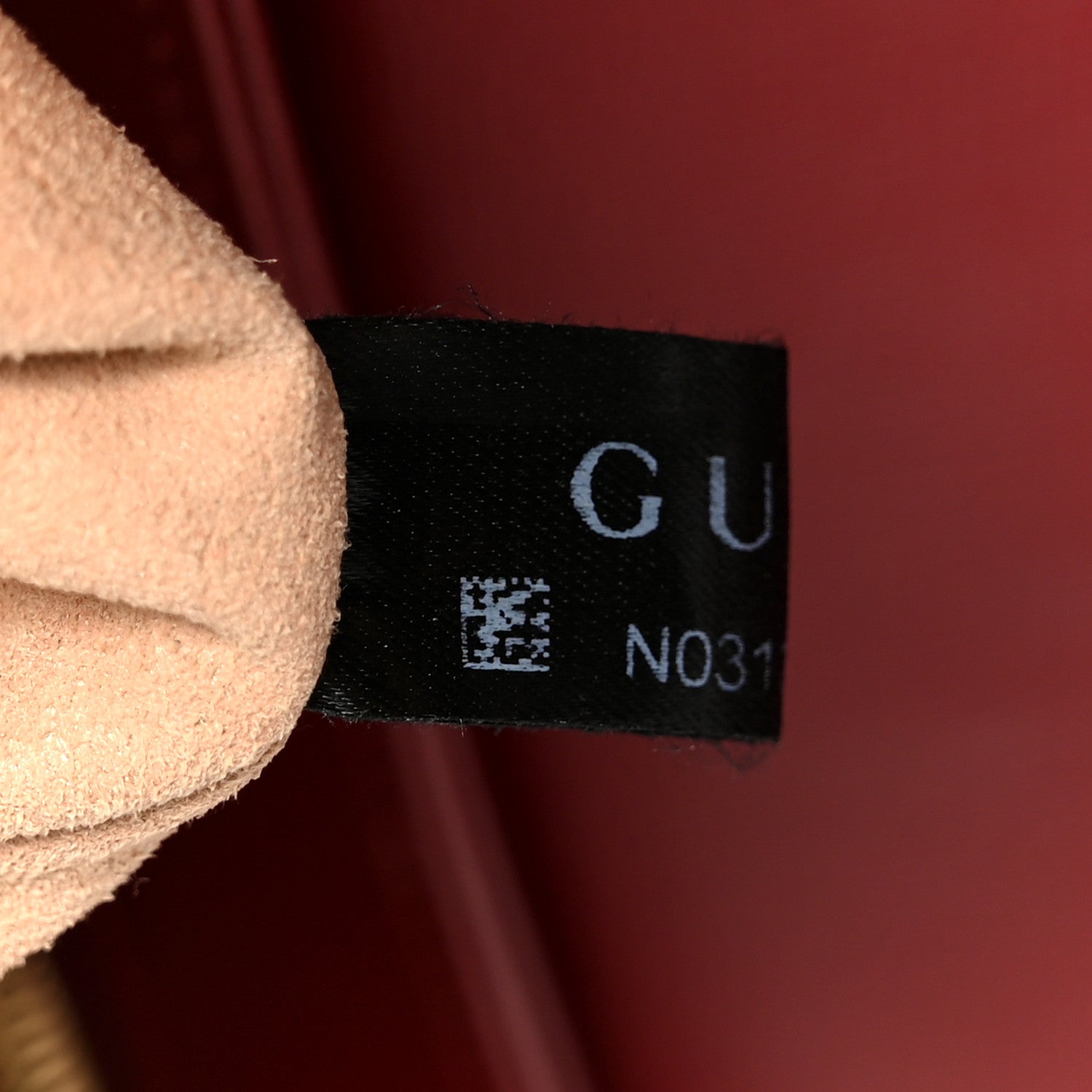 Gucci GG Supreme Monogram Azalea Calfskin Horsebit 1955 Shoulder Bag Beige Ebony New Cherry Red 7 of 11