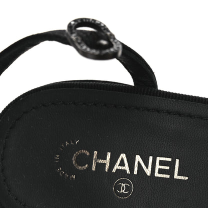 Chanel Satin Crystal CC Bow Sandals 38 Black 9 of 12