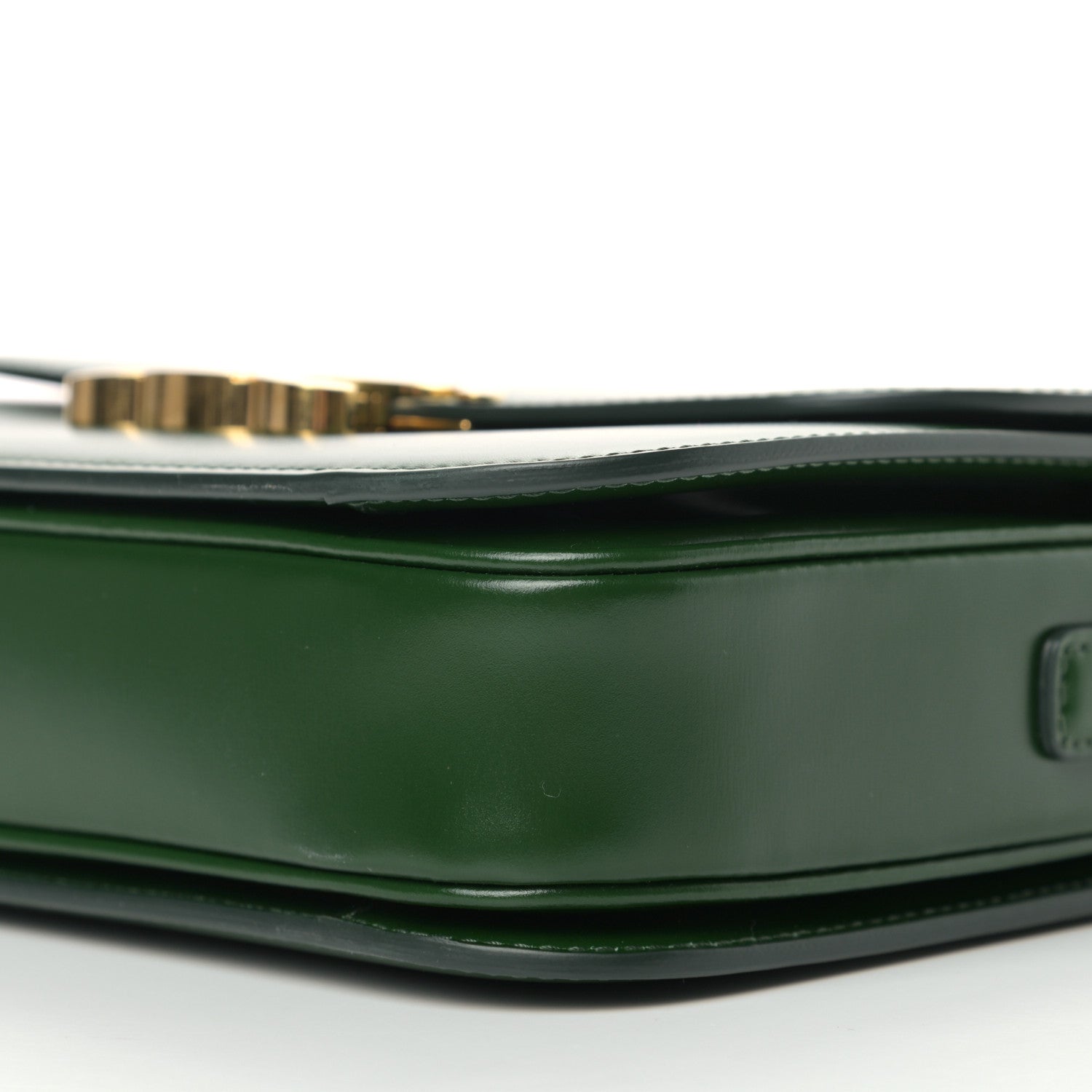 Celine Shiny Calfskin Medium Triomphe Forest 10 of 12