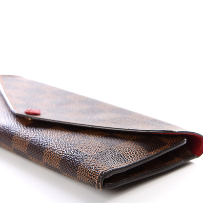 Louis Vuitton Damier Ebene Josephine Wallet Red 7 of 10