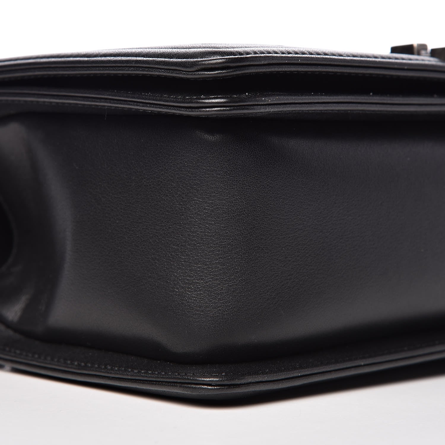 Chanel Calfskin Chevron Quilted Medium Boy Flap Black 9 of 11