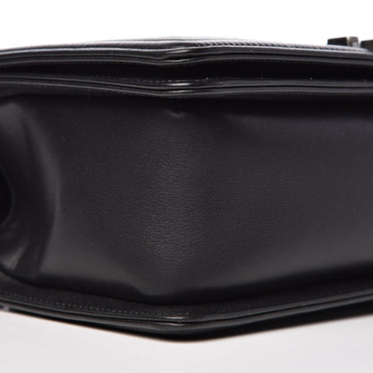 Chanel Calfskin Chevron Quilted Medium Boy Flap Black 9 of 11