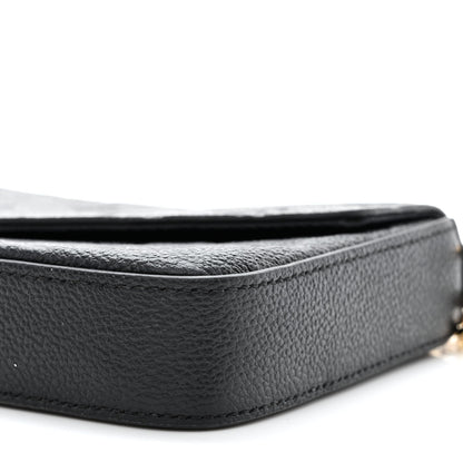 Louis Vuitton Empreinte Pochette Felicie Chain Wallet Black 12 of 14