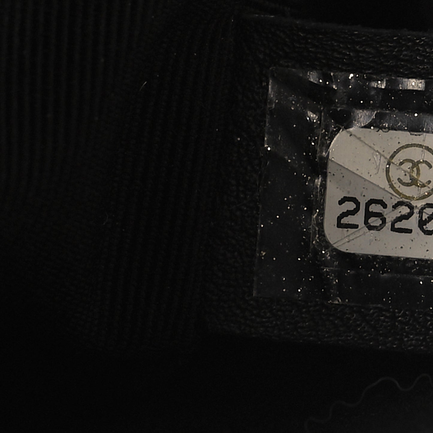 Calfskin Chevron Quilted Small Boy Flap Black