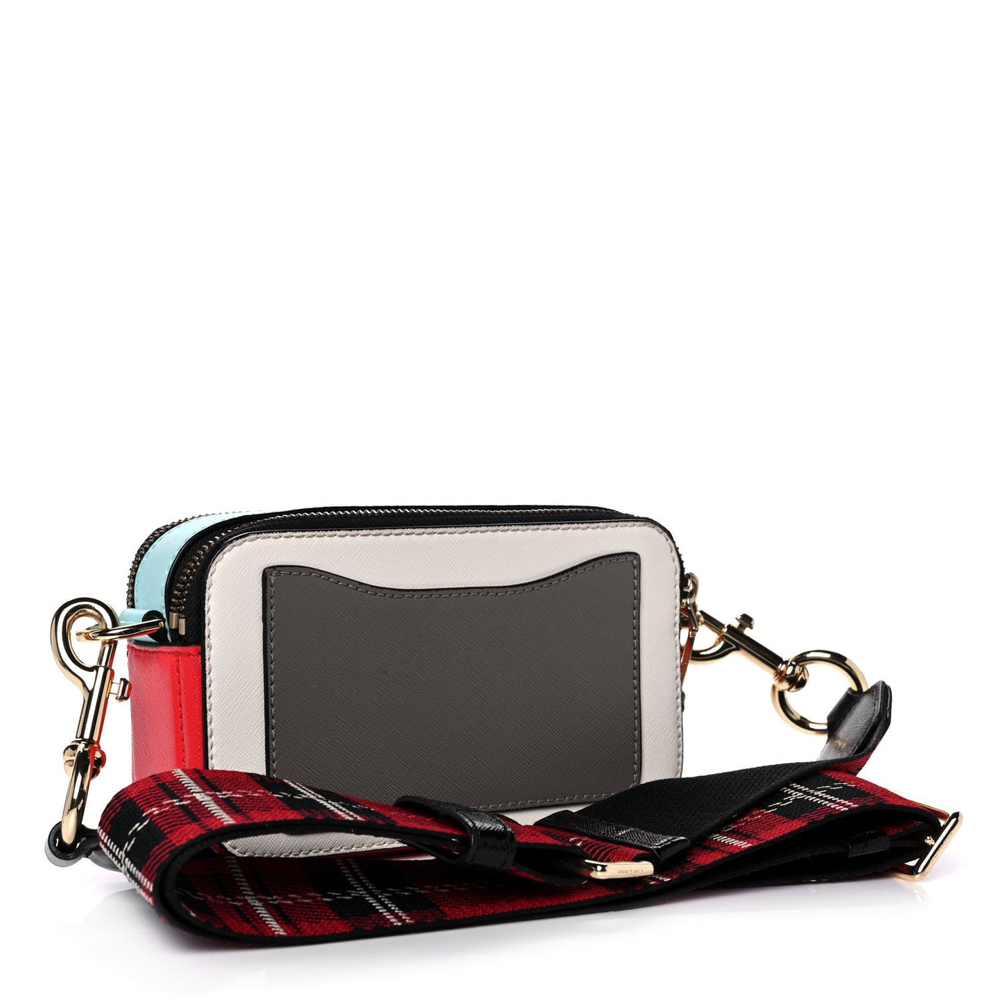 Saffiano Small Snapshot Camera Bag Porcelain Multi