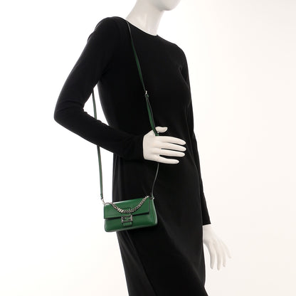 Fendi Nappa Micro Baguette Verde 2 of 8