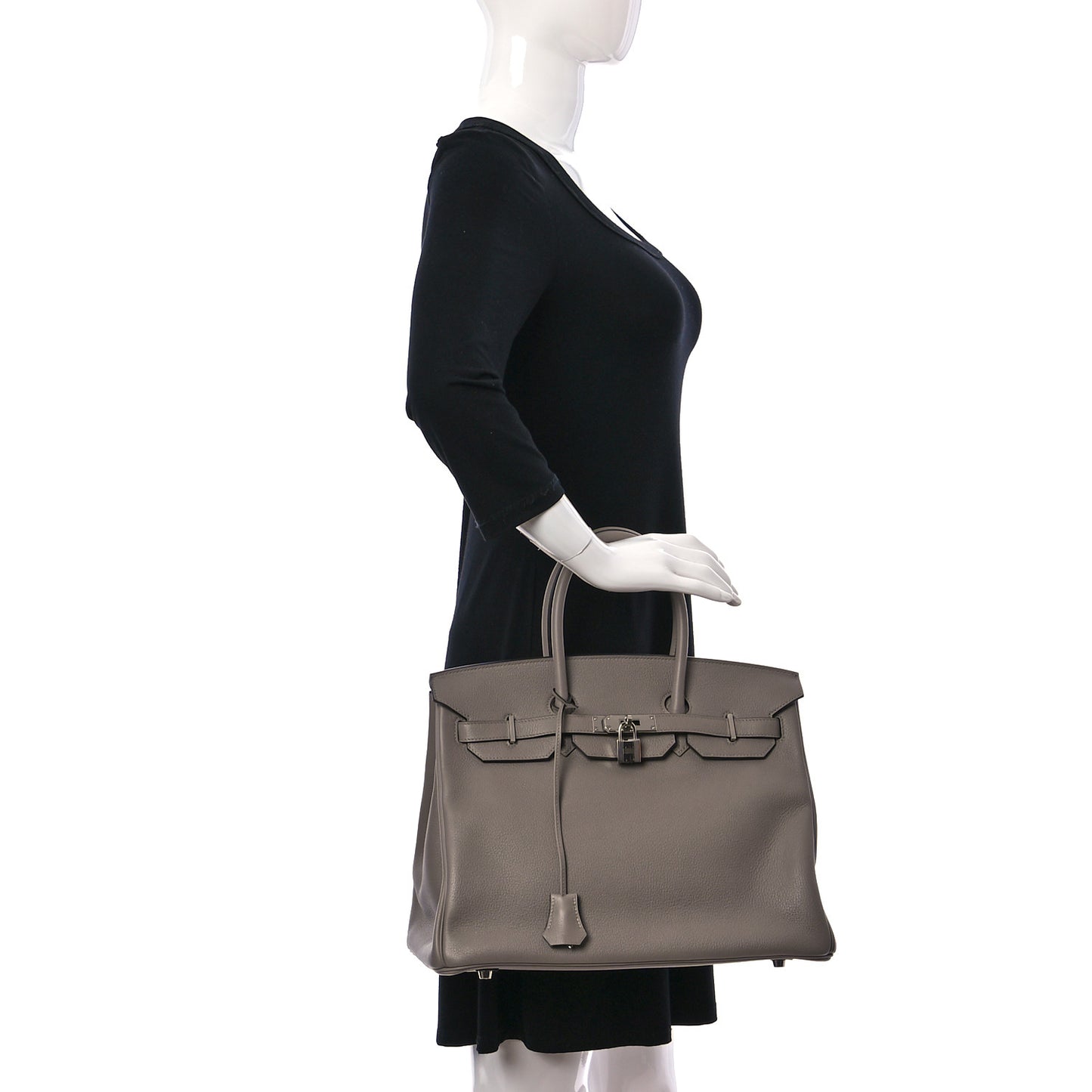 Taurillon Novillo Birkin 35 Gris Asphalte