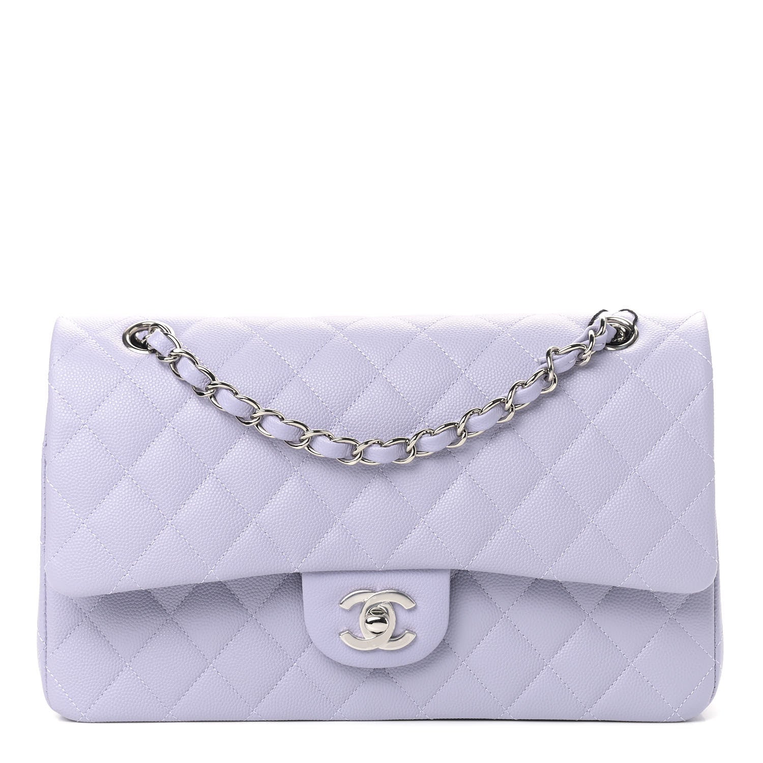 Chanel Caviar Quilted Medium Double Flap Light Purple 1 of 9