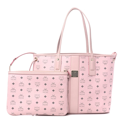 MCM Visetos Medium Liz Reversible Shopper Tote Soft Pink 1 of 13