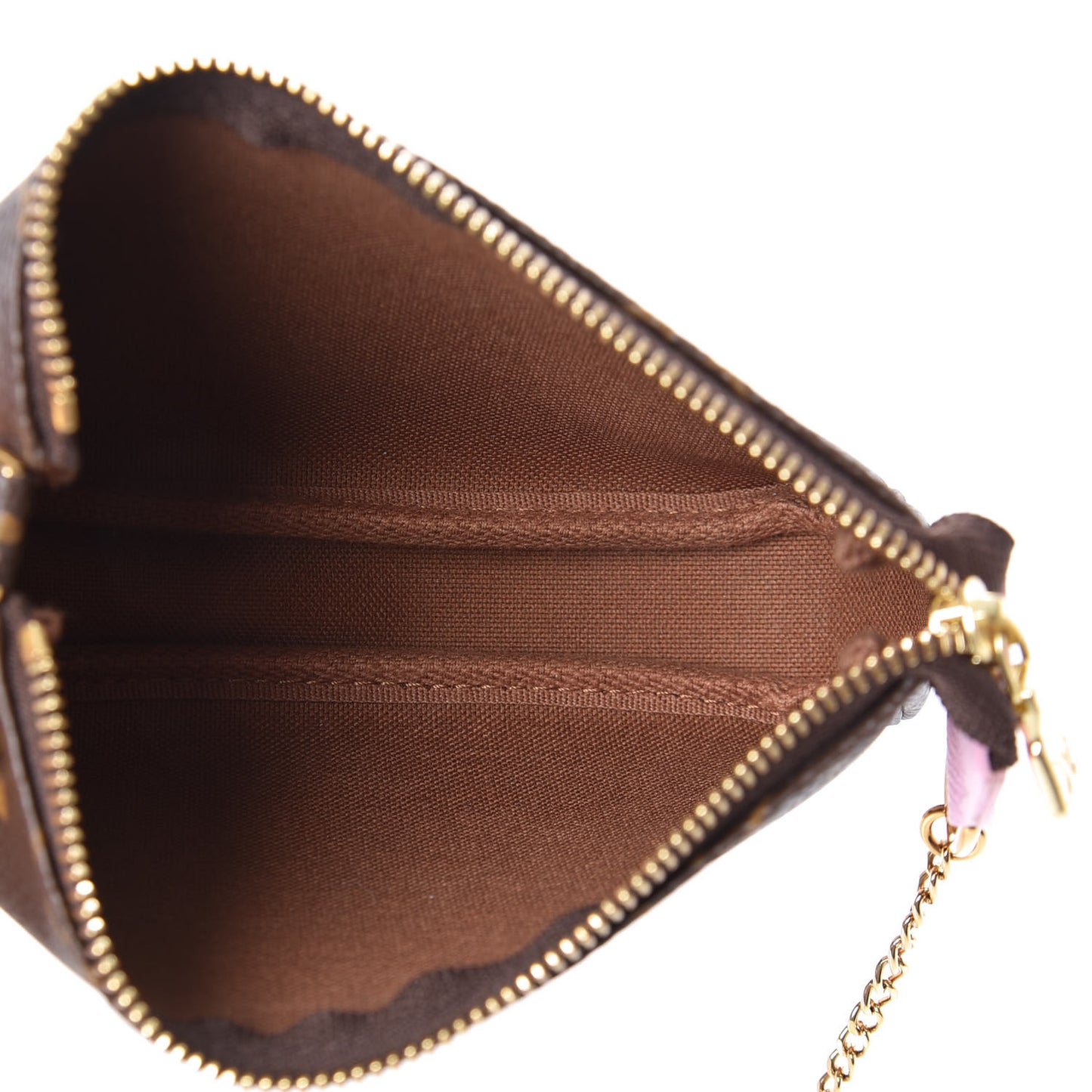 Monogram 2016 Christmas Animation Mini Pochette Accessories Rose Ballerine