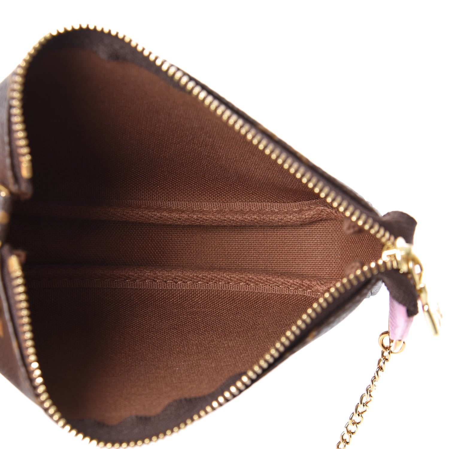Louis Vuitton Monogram 2016 Christmas Animation Mini Pochette Accessories Rose Ballerine 5 of 7
