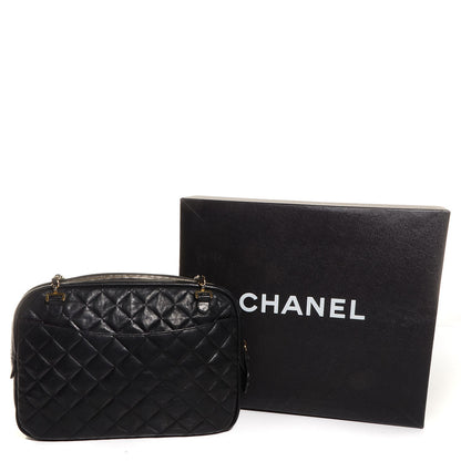 Chanel Lambskin Quilted Camera Case Black 5 of 10