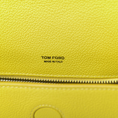Tom Ford Calfskin Mini T Clasp Tara Crossbody Bag Yellow 6 of 10
