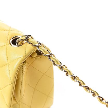 Chanel Lambskin Quilted Mini Rectangular Flap Yellow 10 of 11