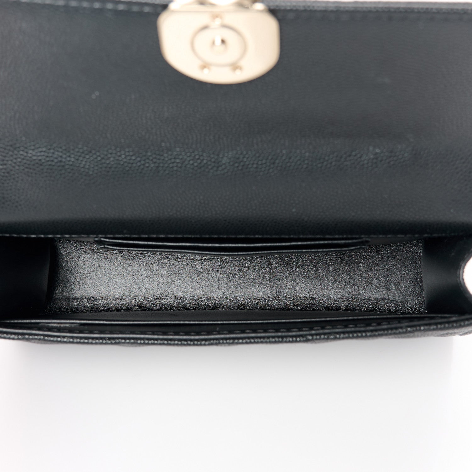 Chanel Caviar Quilted Chain Match Top Handle Phone Holder With Chain Black 5 of 10