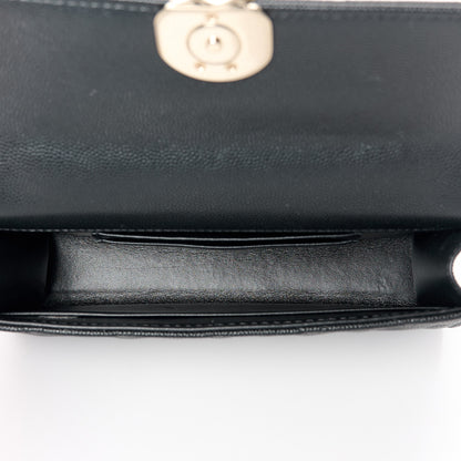 Chanel Caviar Quilted Chain Match Top Handle Phone Holder With Chain Black 5 of 10