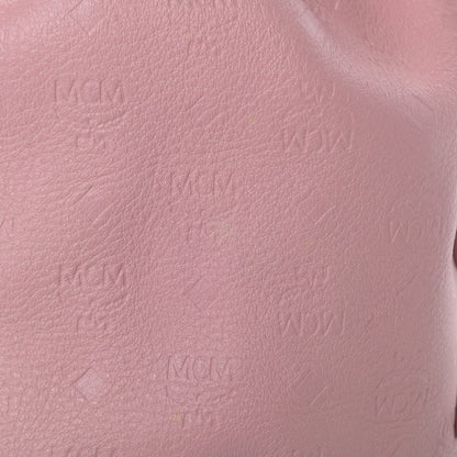 MCM Calfskin Ottomar Drawstring Shoulder Bag Pink 13 of 18