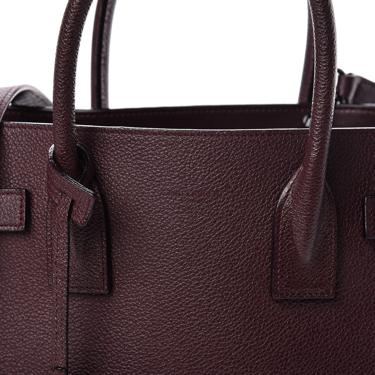Grained Calfskin Baby Sac De Jour Amaranto