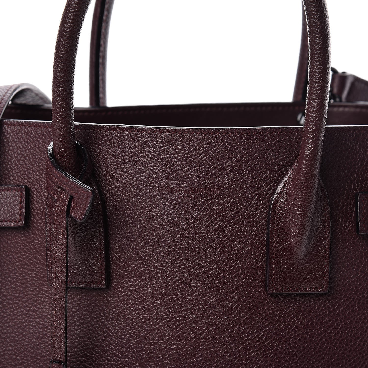 Saint Laurent Grained Calfskin Baby Sac De Jour Amaranto 8 of 12