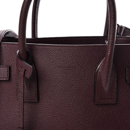 Saint Laurent Grained Calfskin Baby Sac De Jour Amaranto 8 of 12