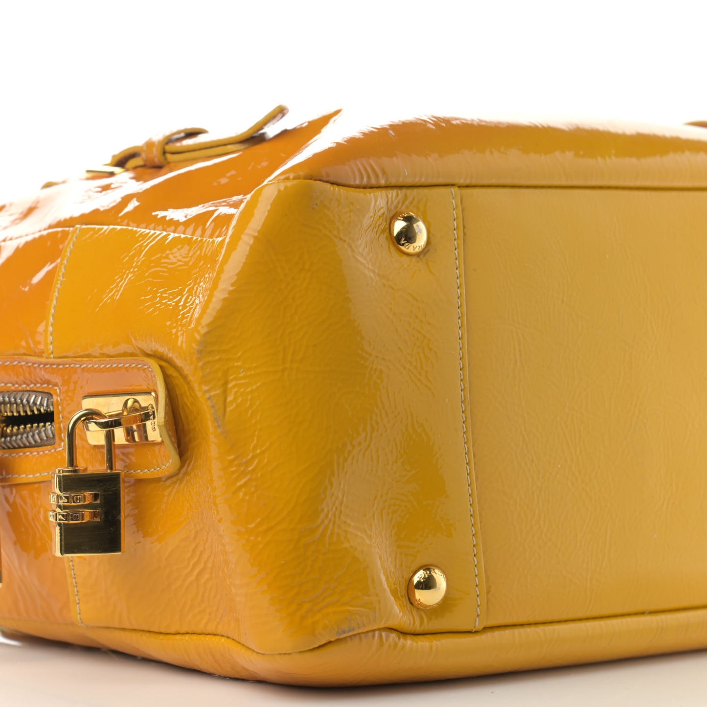 Vernice Naplak Shoulder Bag Giallo