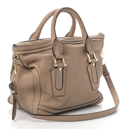 Burberry Grainy Calfskin Satchel Beige 2 of 4