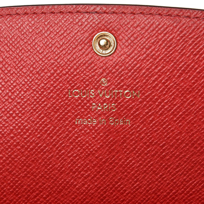 Louis Vuitton Damier Ebene Emilie Wallet Red 6 of 8