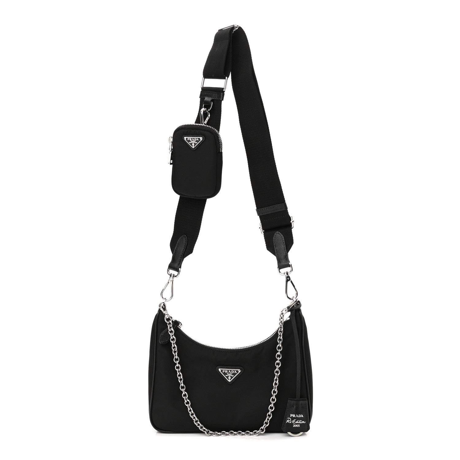 Prada Nylon Re-Edition 2005 Shoulder Bag Black 1 of 11