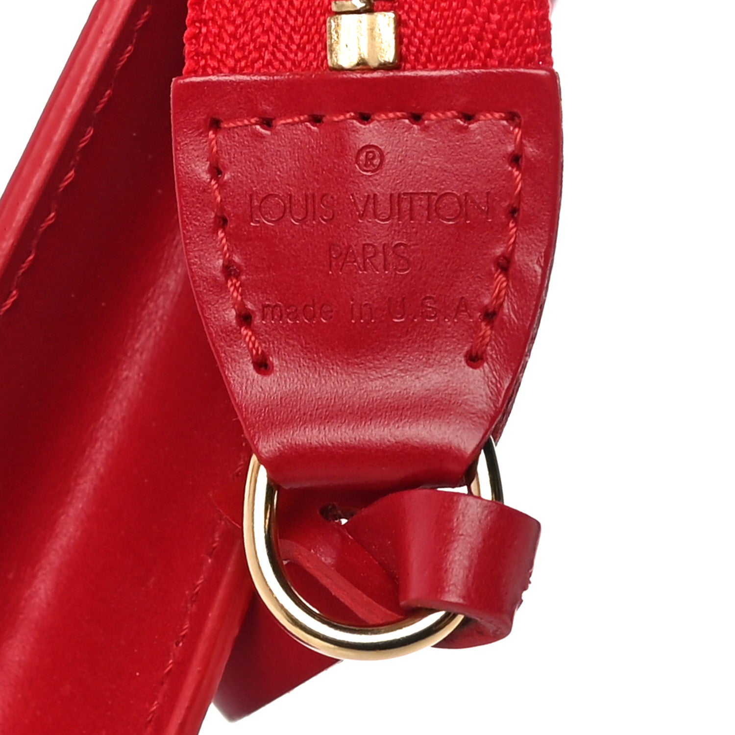 Louis Vuitton Epi Pochette Accessories 24 Castillan Red 6 of 10
